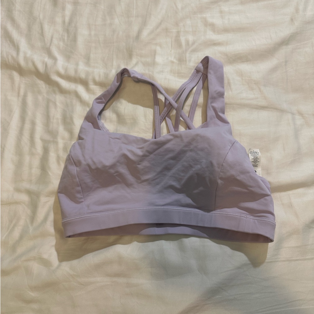 Lavender dew Strappy Sports Bra